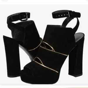 Stuart Weitzman Suede Platform Sandals